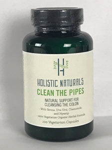 Clean The Pipes Capsules - 100 Vegetarian Capsules Size 00